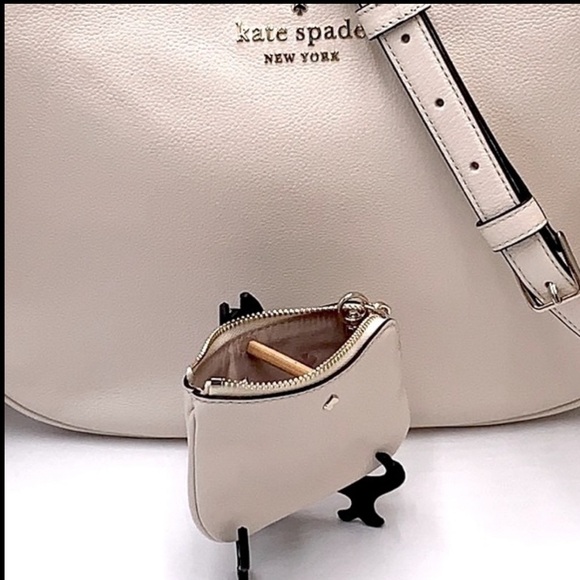 New Kate Spade Rosie Large Crossbody Pebbled Leather Parchment - Picture 5 of 16